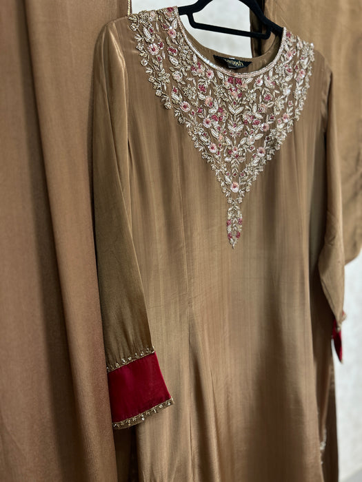 Ready to wear luxury crepe Kali Kurta