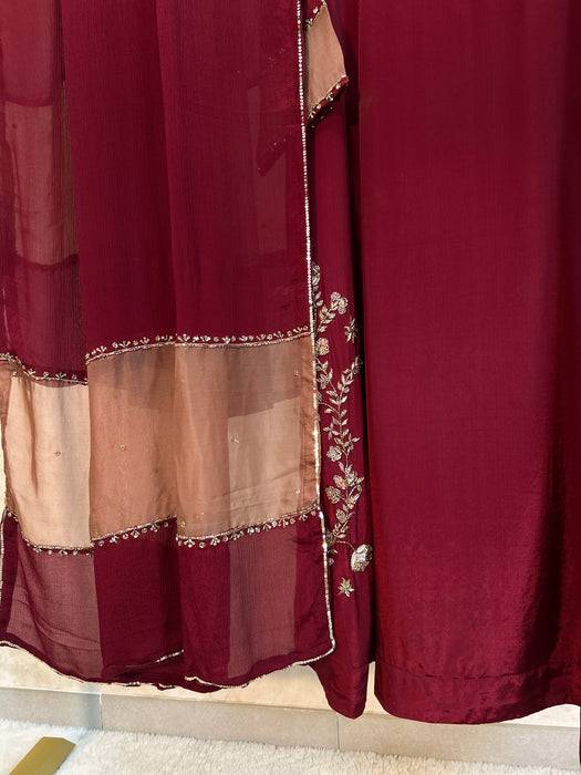 Ready to wear luxury crepe Kali Kurta