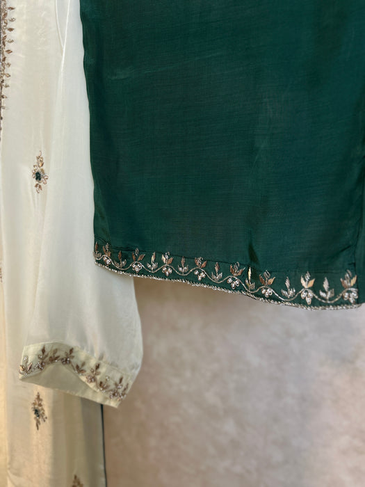 Festive Crepe 3-Piece Embroidered Suit Set